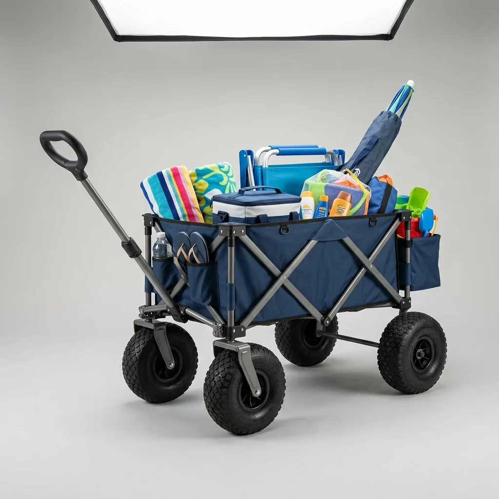 Opvouwbare strandtrolley huren in Cagliari