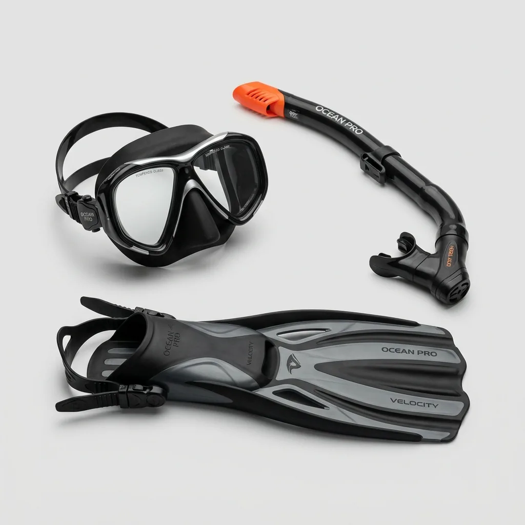 Verhuur van snorkelsets (masker, snorkel en vinnen) bij Cagliari
