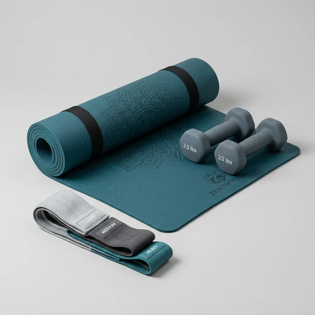 Verhuur van yogasets met gewichten en elastische banden bij Cagliari