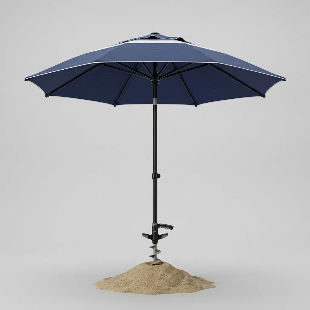 UV50+ winddichte parasol huren in Cagliari